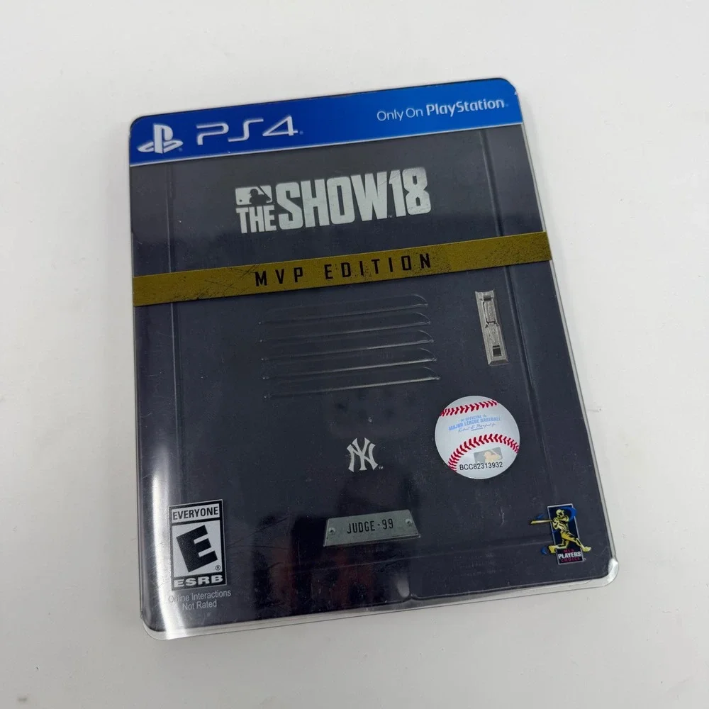 MLB The Show 18 MVP Edition PS4 Sony PlayStation 4 Steelbook Aaron Judge Yankees